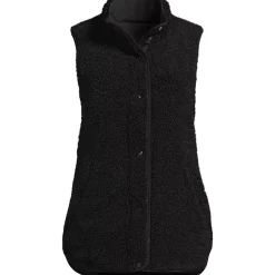 Women's Reversible Quilted Sherpa Fleece Vest