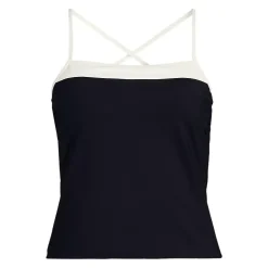 Women's Reversible Scoop Neck Tie Back Tankini Swimsuit Top
