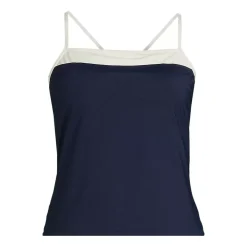 Women's Reversible Scoop Neck Tie Back Tankini Swimsuit Top