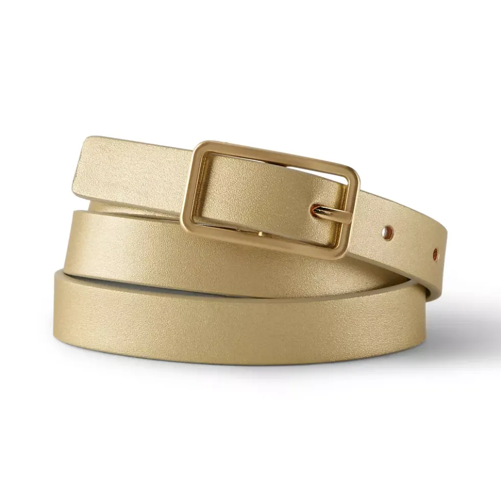 Women's Reversible Skinny Belt
