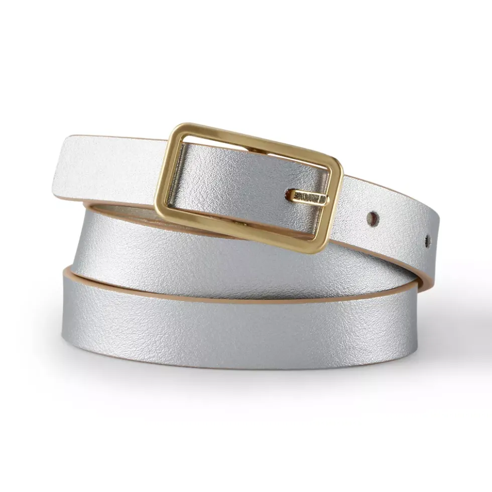 Women's Reversible Skinny Belt
