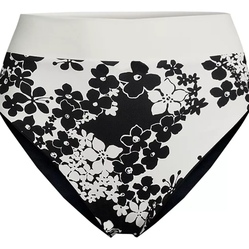 Women's Reversible Ultra High Leg High Waisted Bikini Swim Bottoms