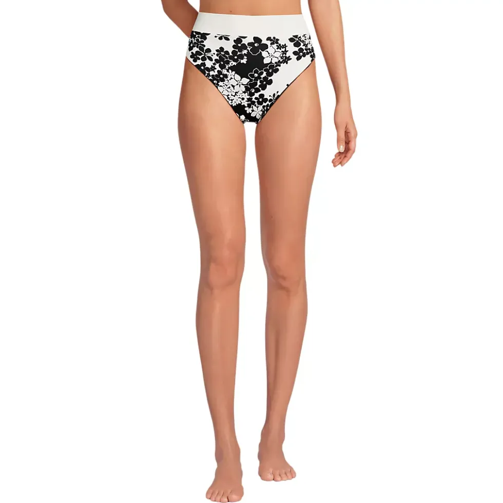 Women's Reversible Ultra High Leg High Waisted Bikini Swim Bottoms