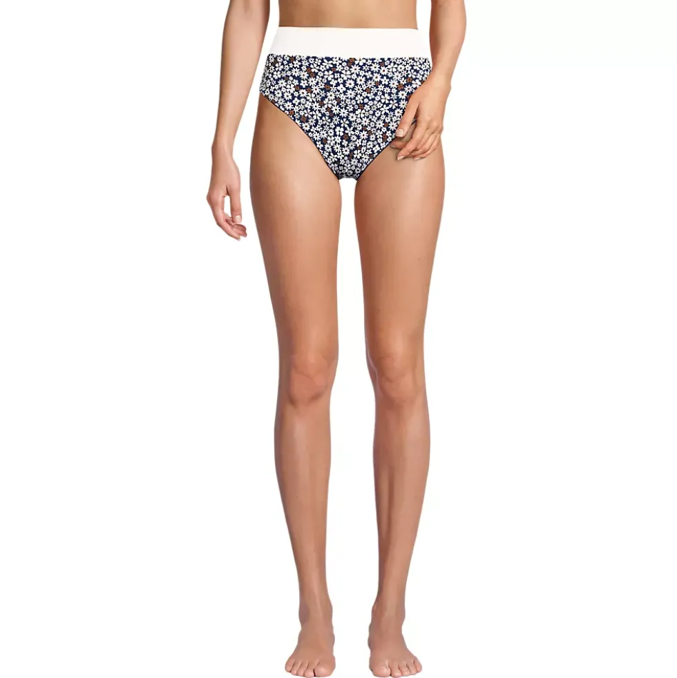 Women's Reversible Ultra High Leg High Waisted Bikini Swim Bottoms