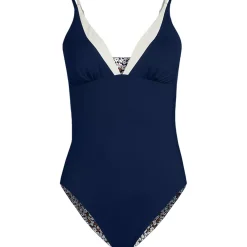 Women's Reversible V-Neck Ultra High Leg Strappy One Piece Swimsuit