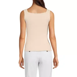 Women's Ribbed Square Neck Tank Sweater - Set Top