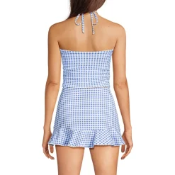 Womens Ruched Halter Midkini Top