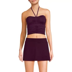 Womens Ruched Halter Midkini Top