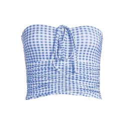 Womens Ruched Halter Midkini Top