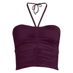 Womens Ruched Halter Midkini Top