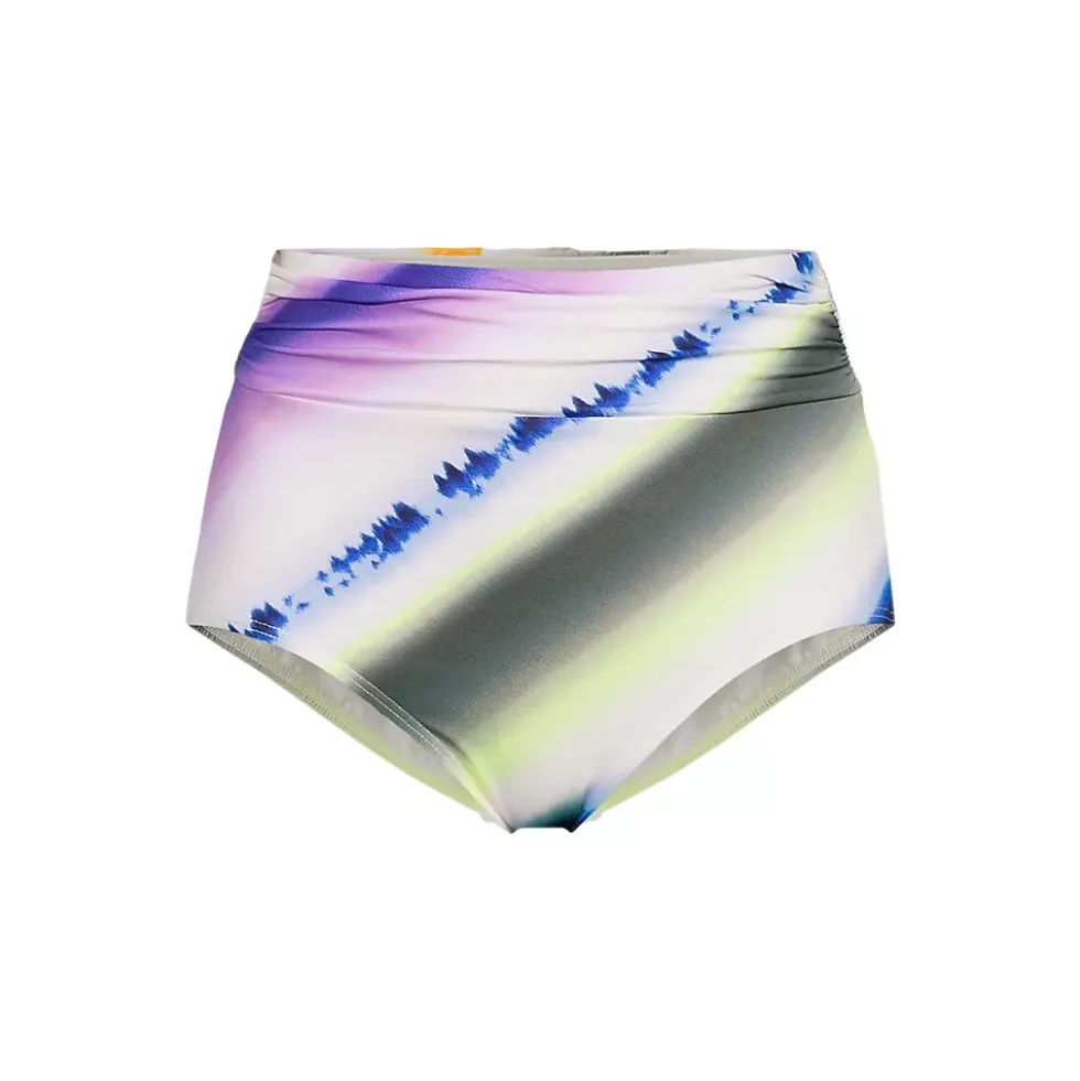 Women's Ruched High Waisted Full Coverage Bikini Bottoms