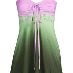 Women's Ruched Multi-Way Mini Swim Dress Swimsuit