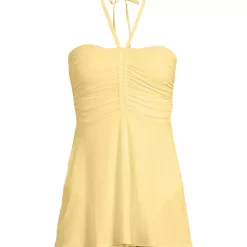 Women's Ruched Multi-Way Mini Swim Dress Swimsuit