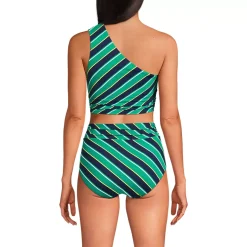Women's Ruched One Shoulder Midkini Top