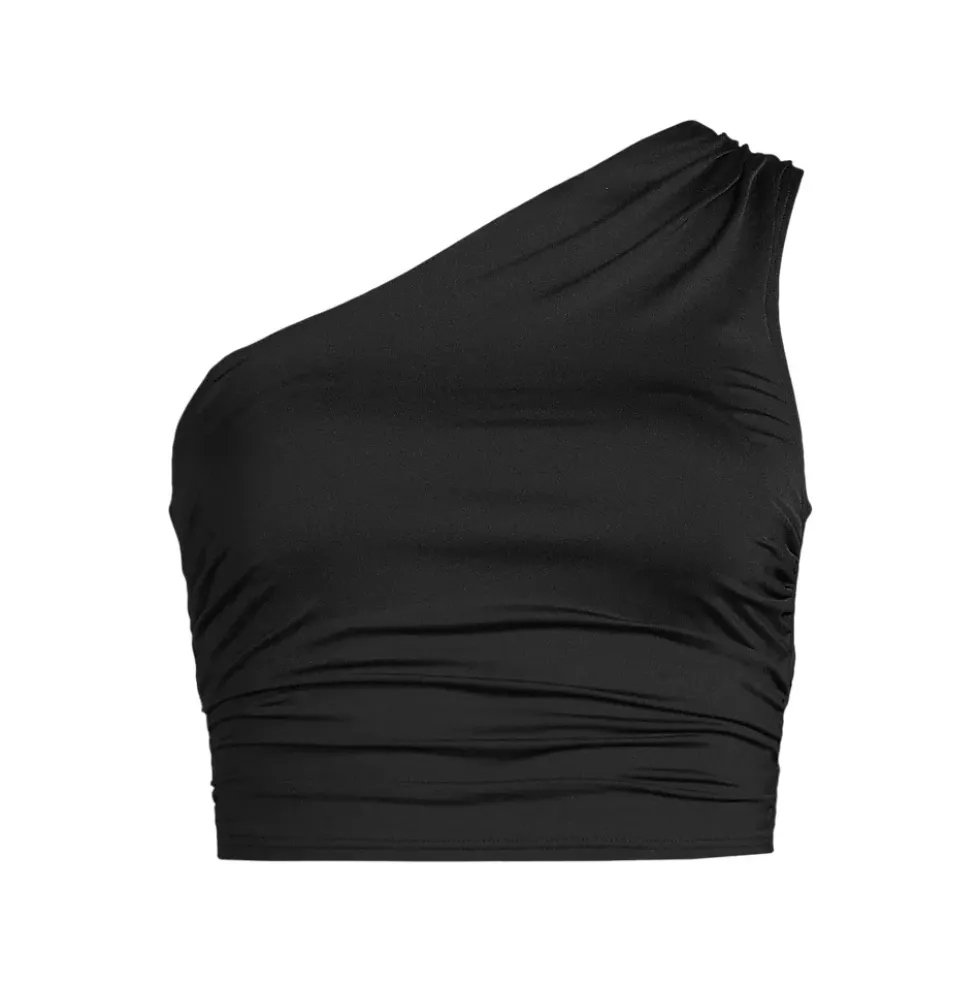 Women's Ruched One Shoulder Midkini Top