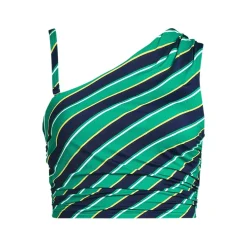 Women's Ruched One Shoulder Midkini Top