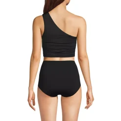 Women's Ruched One Shoulder Midkini Top