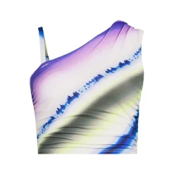 Women's Ruched One Shoulder Midkini Top