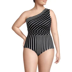Women's Ruched One Shoulder Midkini Top