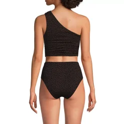 Women's Ruched One Shoulder Midkini Top