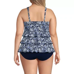 Women's Ruffle Fauxkini One Piece Swimsuit