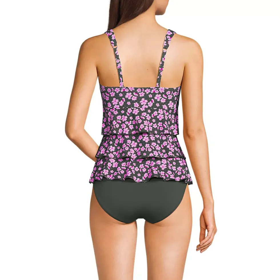 Women's Ruffle Fauxkini One Piece Swimsuit