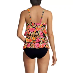 Women's Ruffle Fauxkini One Piece Swimsuit