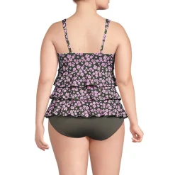 Women's Ruffle Fauxkini One Piece Swimsuit