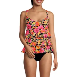 Women's Ruffle Fauxkini One Piece Swimsuit