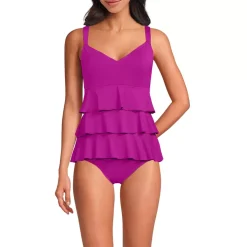 Women's Ruffle Fauxkini One Piece Swimsuit