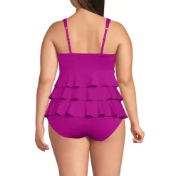 Women's Ruffle Fauxkini One Piece Swimsuit