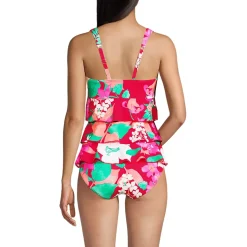 Women's Ruffle Fauxkini One Piece Swimsuit