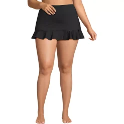 Women's Ruffle Hem Mini Swim Skirt