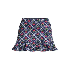 Women's Ruffle Hem Mini Swim Skirt