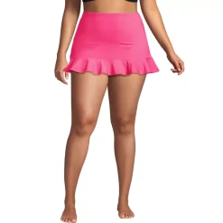 Women's Ruffle Hem Mini Swim Skirt