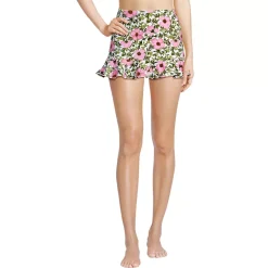 Women's Ruffle Hem Mini Swim Skirt