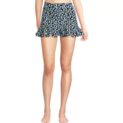 Women's Ruffle Hem Mini Swim Skirt