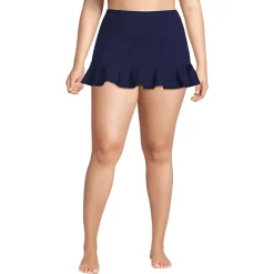 Women's Ruffle Hem Mini Swim Skirt