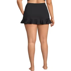 Women's Ruffle Hem Mini Swim Skirt