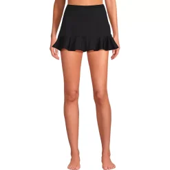 Women's Ruffle Hem Mini Swim Skirt