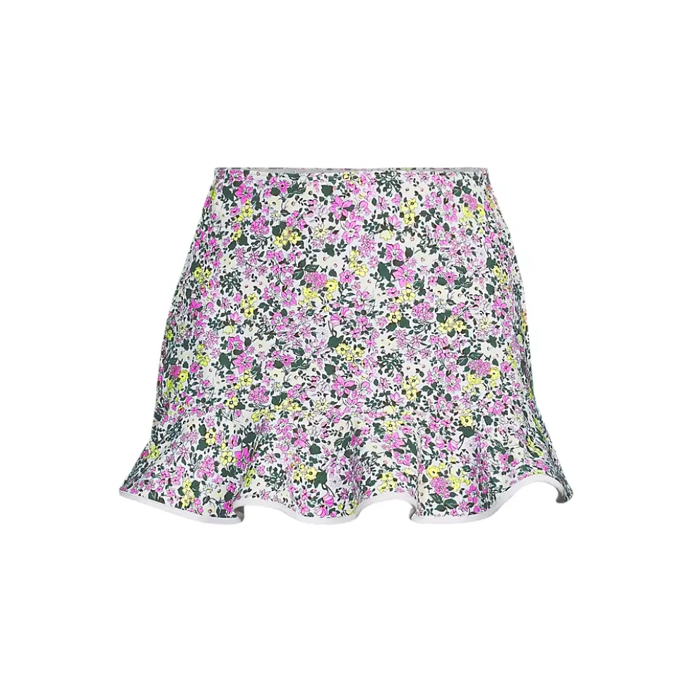 Women's Ruffle Hem Mini Swim Skirt