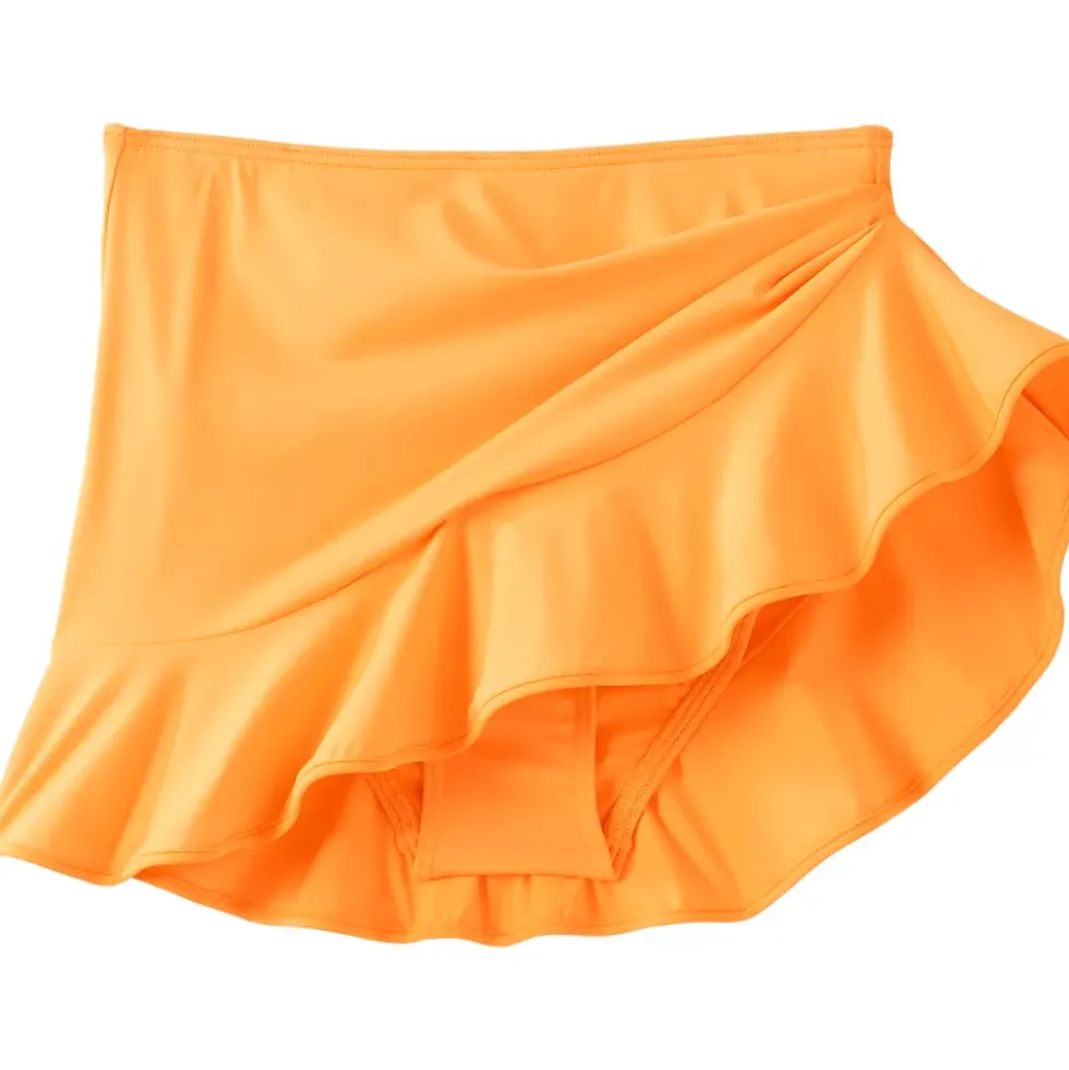 Women's Ruffle Hem Mini Swim Skirt