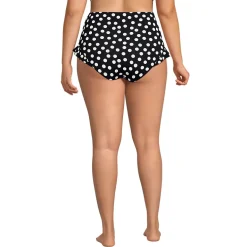 Women's Ruffle High Waisted High Leg Bikini Bottoms