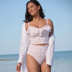 Women's Ruffle Midkini Set