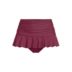 Women's Ruffle Midwaist Skirted Bikini Bottoms