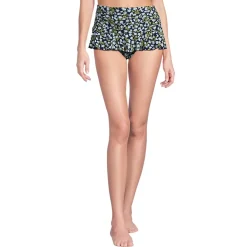 Women's Ruffle Midwaist Skirted Bikini Bottoms