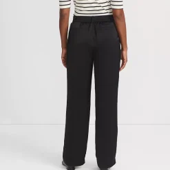 Women's Satin Elastic Back Wide Leg Pants