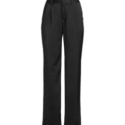 Women's Satin Elastic Back Wide Leg Pants
