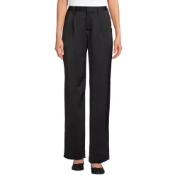 Women's Satin Elastic Back Wide Leg Pants