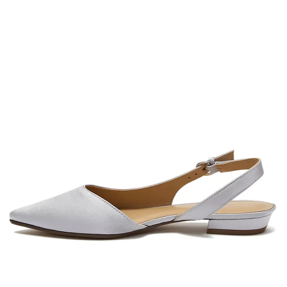 Women's Satin Slingback Low Heels
